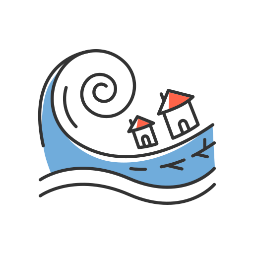 tsunami Icône gratuit tsunami Icône gratuit
