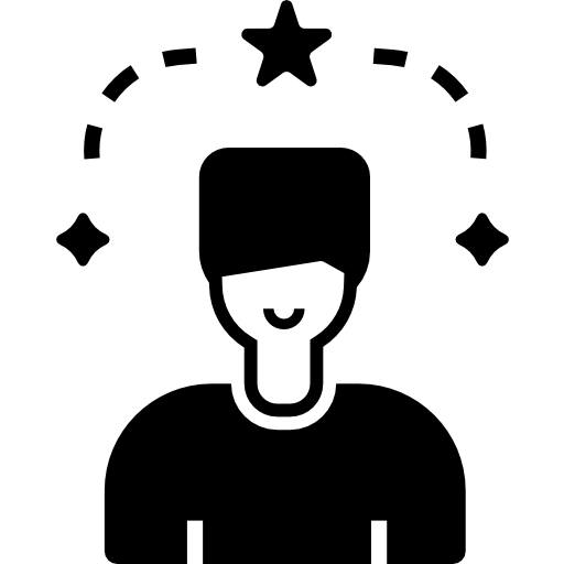 hombre de influencia icono gratis