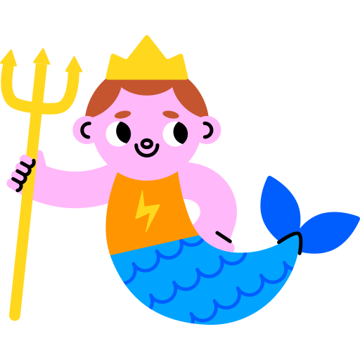 Merman free sticker Merman free sticker
