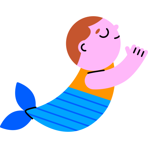 Merman free sticker