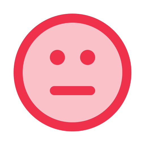 neutrales gesicht kostenlos Icon