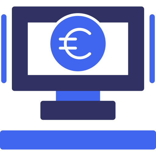 signo del euro icono gratis