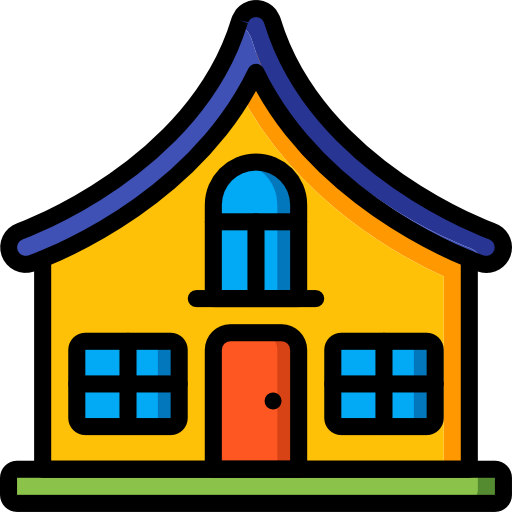 House Basic Miscellany Lineal Color icon