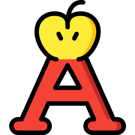 Letter a Basic Miscellany Lineal Color icon