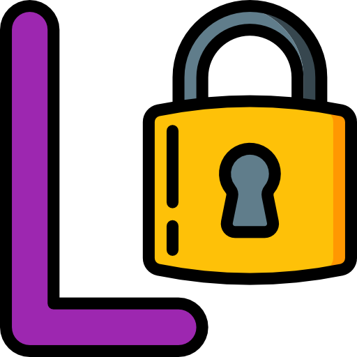 Flashcard letter l is for lock Royalty Free Vector Image