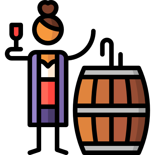 barril de vino icono gratis