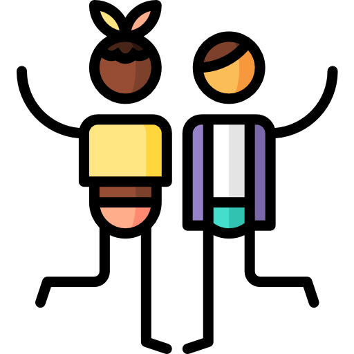 Disco Puppet Characters Lineal Color icon