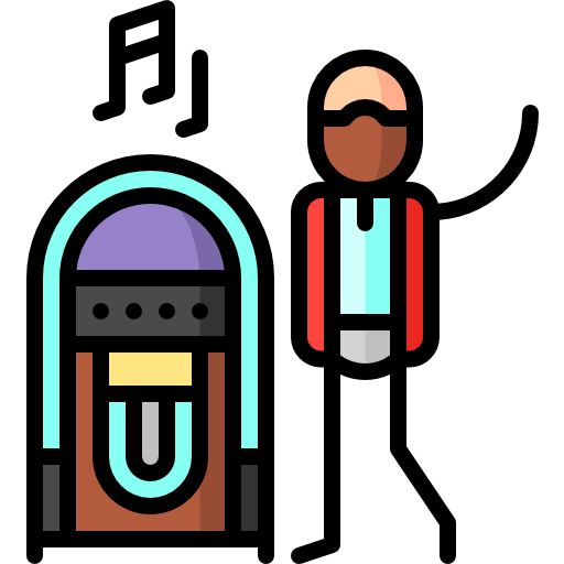 tocadiscos tragamonedas icono gratis