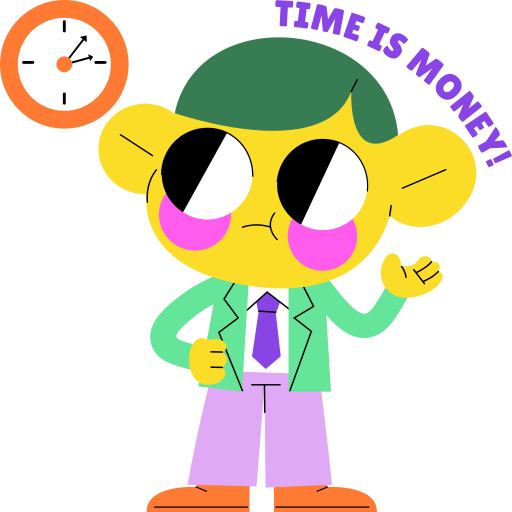 le temps, c'est de l'argent gratuit sticker le temps, c'est de l'argent gratuit sticker
