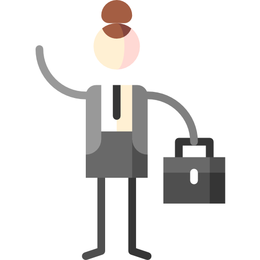 persona de negocios icono gratis