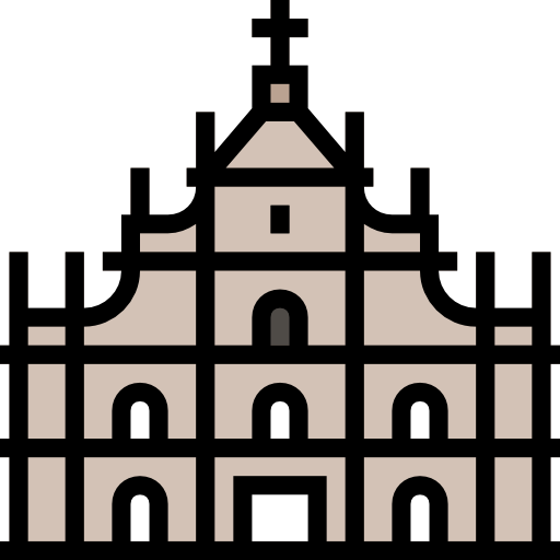 catedral de san pablo de macao icono gratis