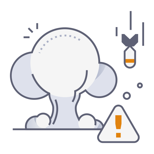 Warning free icon Warning free icon