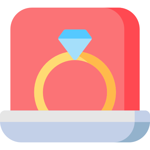 Wedding ring Special Flat icon