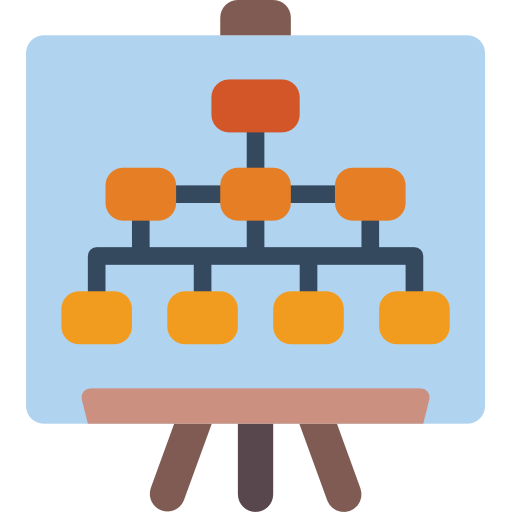 diagrama de flujo icono gratis