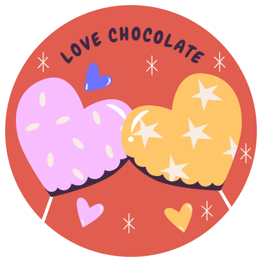 chocolate gratis sticker