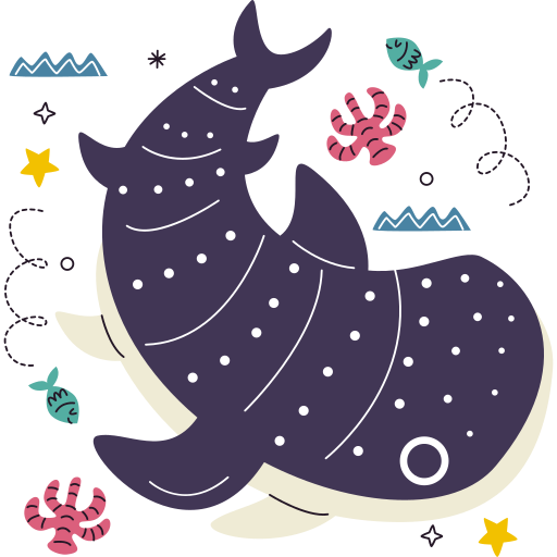 Whale free sticker Whale free sticker