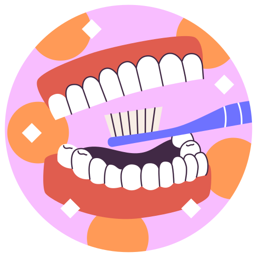 cuidado dental gratis sticker