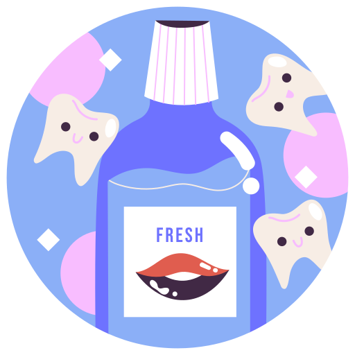 bain de bouche gratuit sticker