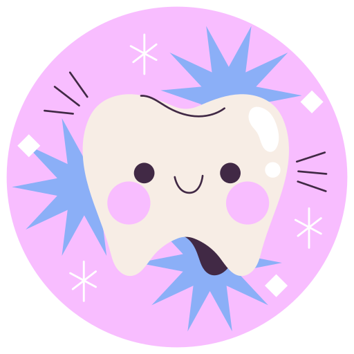 Tooth free sticker Tooth free sticker