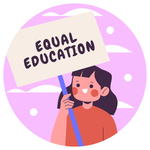 educación igualitaria gratis sticker