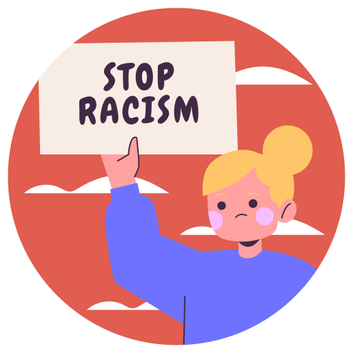 para el racismo gratis sticker