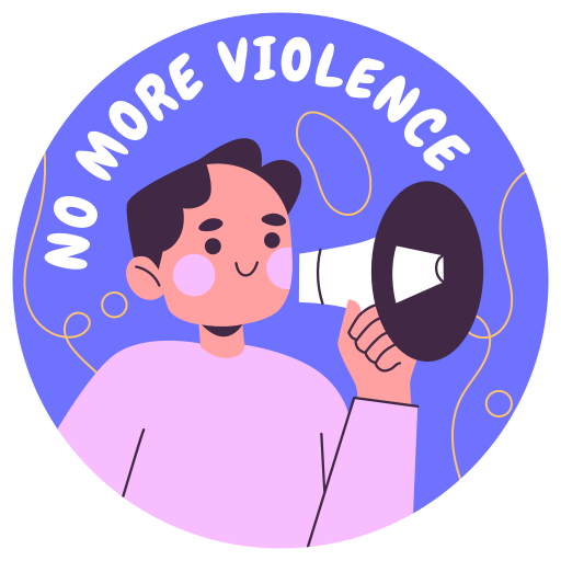 sin violencia gratis sticker