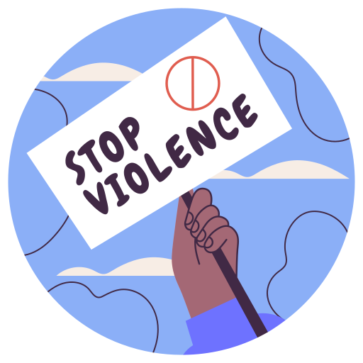 arrêter la violence gratuit sticker arrêter la violence gratuit sticker
