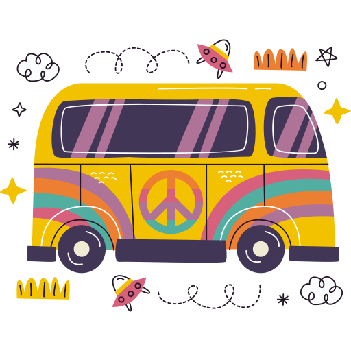 van gratuit sticker