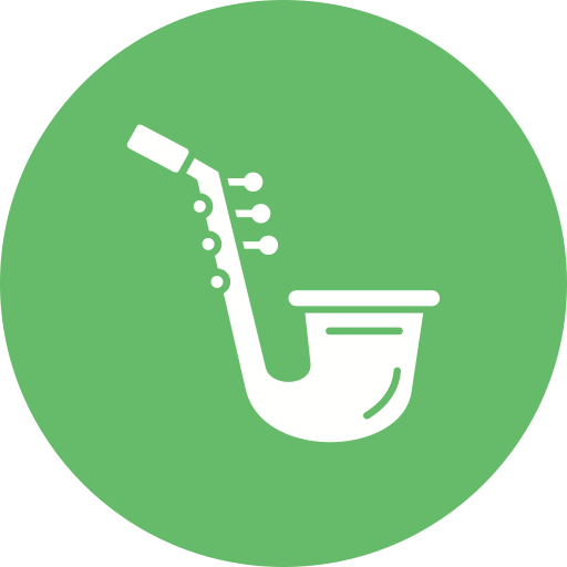 saxofón icono gratis