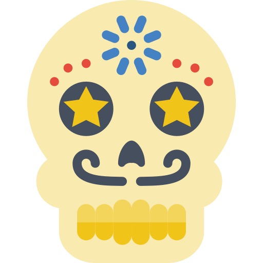 calavera mexicana icono gratis