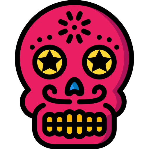 calavera mexicana icono gratis