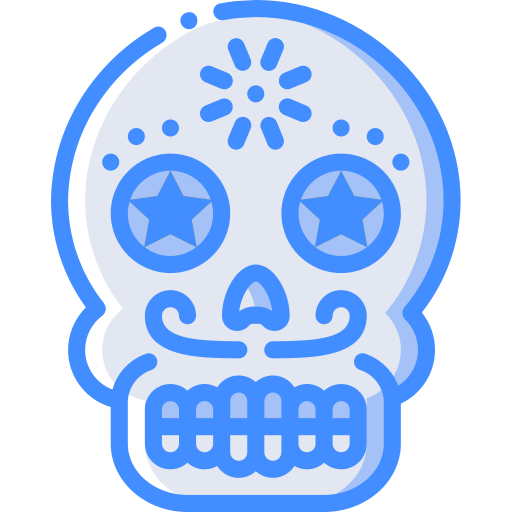 calavera mexicana icono gratis