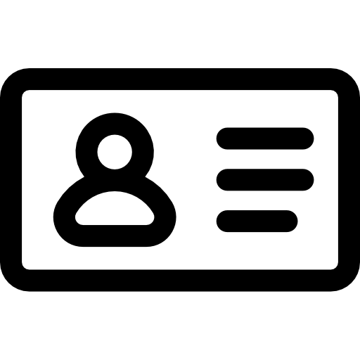 Идентификационная карта бесплатно иконка