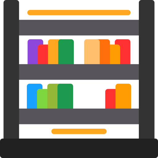 estante para libros icono gratis