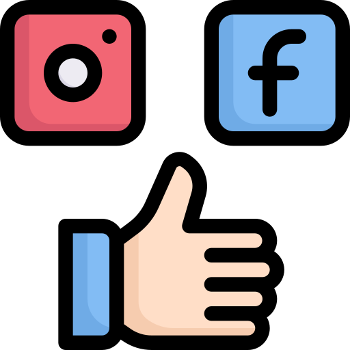 medios de comunicación social icono gratis