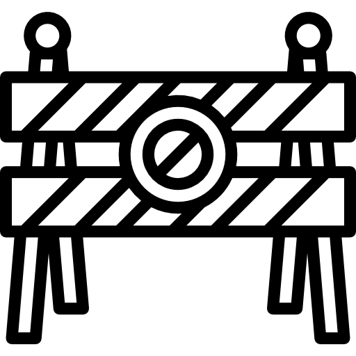 barrera icono gratis