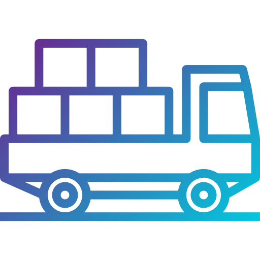 camión de reparto icono gratis
