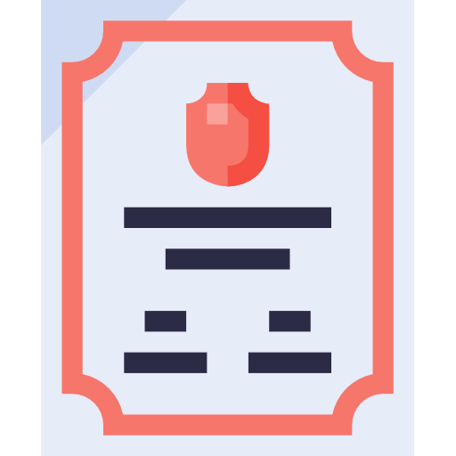 certificado icono gratis