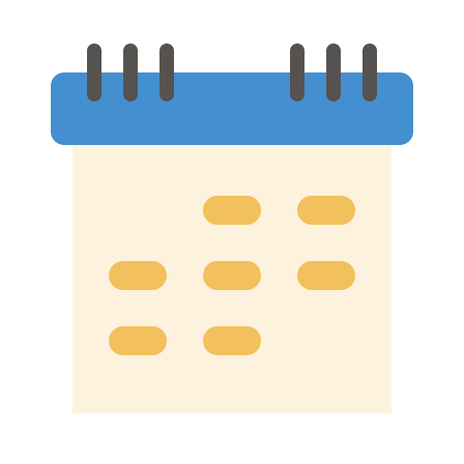 calendário grátis ícone