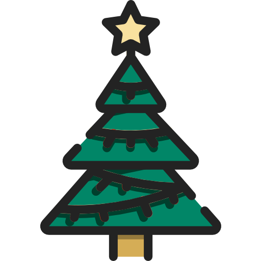 árbol de navidad icono gratis