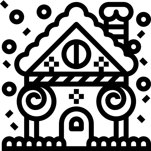casa de jengibre icono gratis