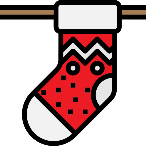 Christmas sock Pause08 Lineal Color icon