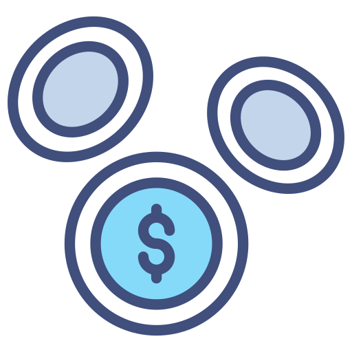 monedas icono gratis