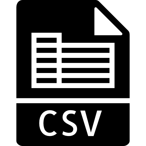 csv icono gratis