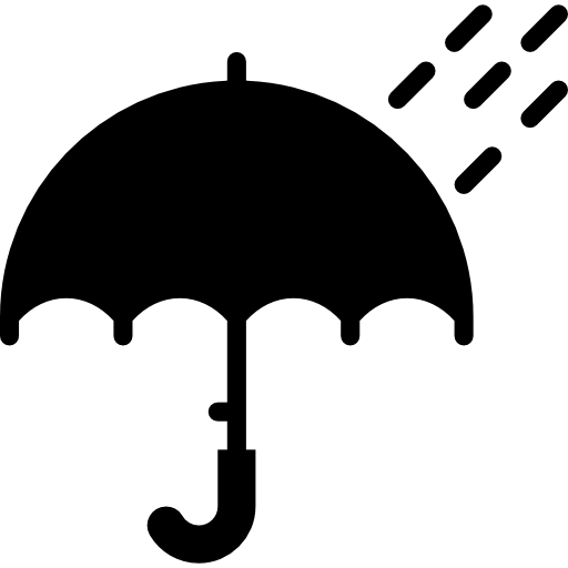 Umbrellas Basic Miscellany Fill icon