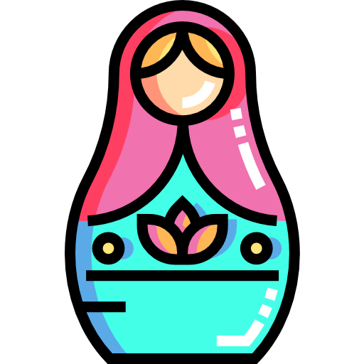 matryoshka icono gratis