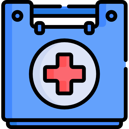 caja médica icono gratis