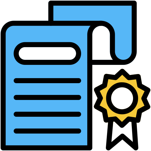 certificado icono gratis