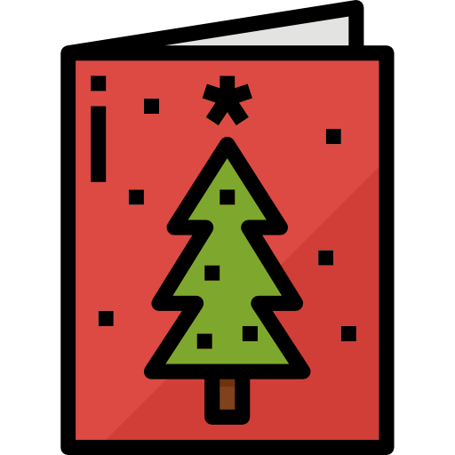 Christmas card Aphiradee (monkik) Lineal Color icon
