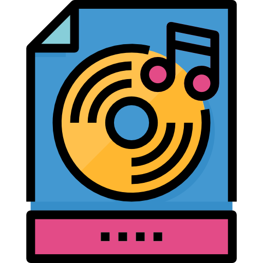 Music File Icon Aphiradee Monkik Lineal Color